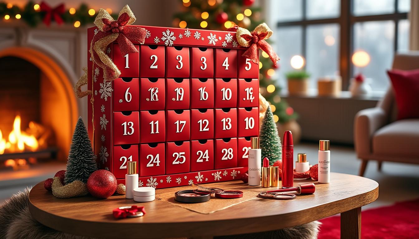 découvrez le calendrier de l'avent beauty success, une expérience beauté exclusive qui vous offre 24 surprises prestigieuses. préparez-vous à un mois de découvertes et de soins inoubliables, parfaits pour sublimer votre routine beauté et faire plaisir à vos proches.