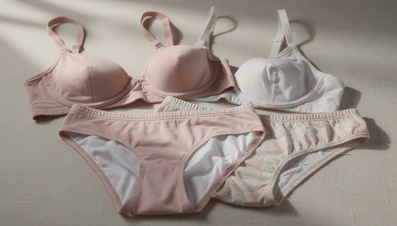 explorez notre collection de lingerie douce et confortable pour adolescentes, alliant style tendance et bien-être au quotidien.