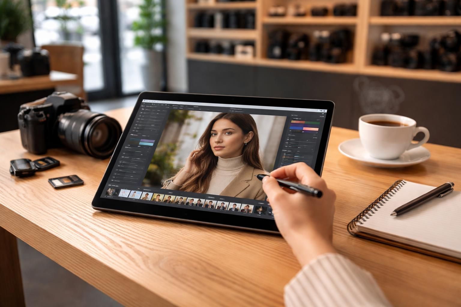 découvrez notre service de retouche express en boutique, optimisé pour un workflow photo fluide sur tablette windows, alliant rapidité et qualité professionnelle.