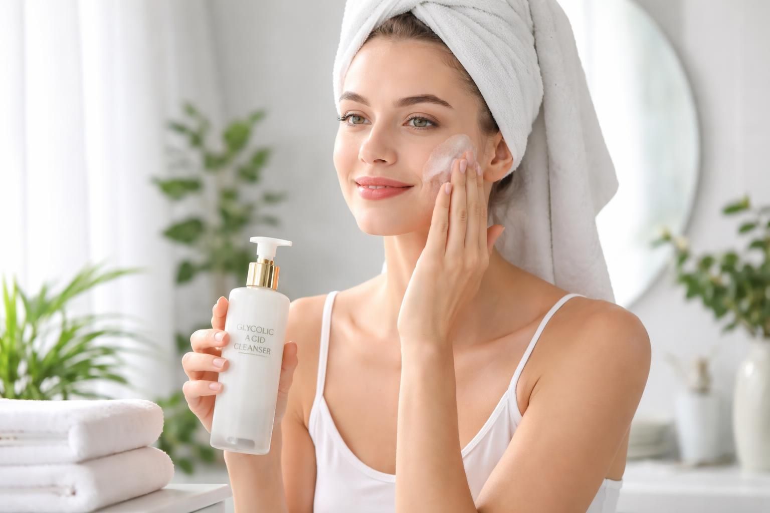 découvrez comment intégrer un nettoyant pour le visage à l'acide glycolique dans votre routine de soins sans provoquer d'irritations, pour une peau nette et éclatante.