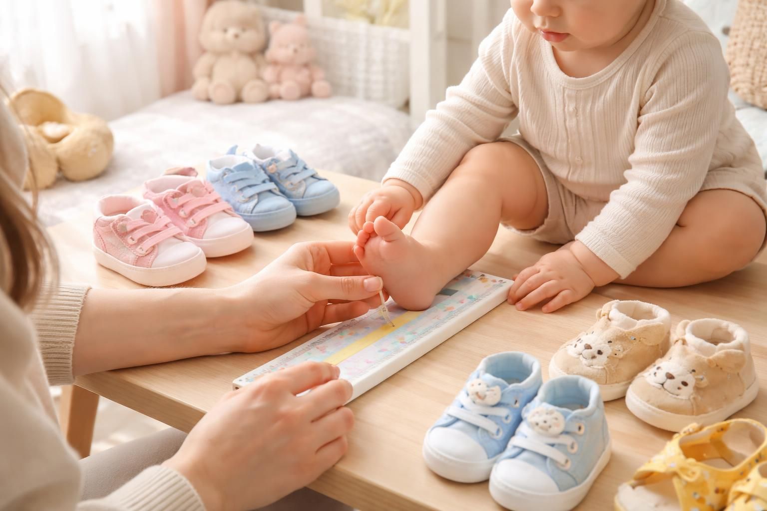 découvrez notre guide pratique pour apprendre à mesurer et calculer facilement la pointure de chaussure de votre bébé, assurant ainsi un confort optimal à ses petits pieds.