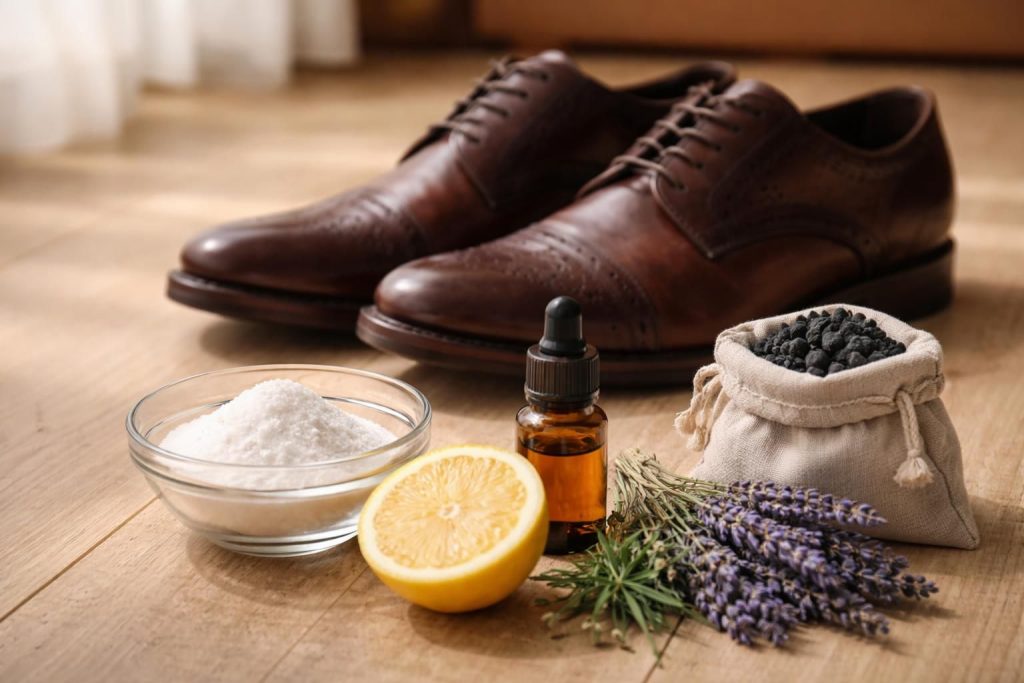 découvrez des méthodes naturelles et efficaces pour éliminer les mauvaises odeurs de vos chaussures en cuir et garder vos pieds frais tout au long de la journée.