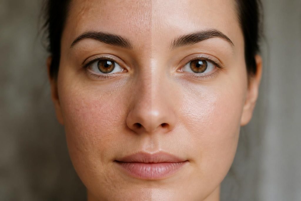 découvrez les bienfaits du microneedling pour réduire visiblement les pores dilatés grâce à des résultats avant-après impressionnants et une peau visiblement plus lisse.